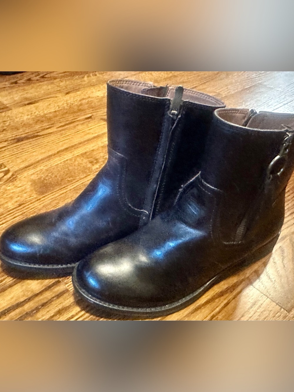 NWOT Bussola Leather Moto Ankle Boots